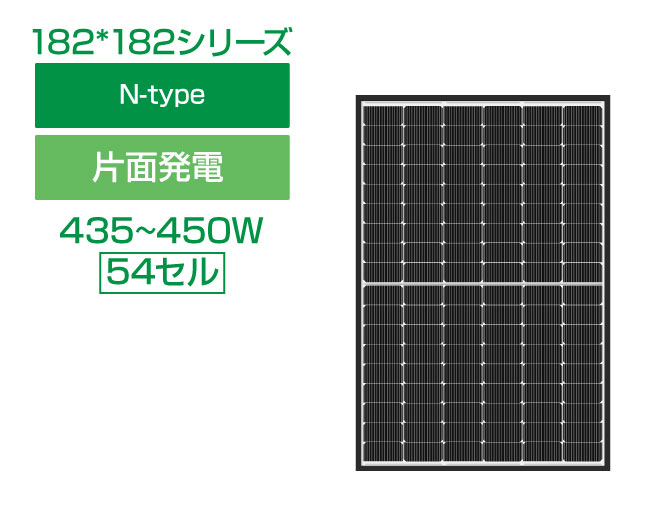 LP182*182-M-54-NH（片面）｜製品紹介｜リープトンエナジー株式会社｜太陽光発電の総合システムメーカー